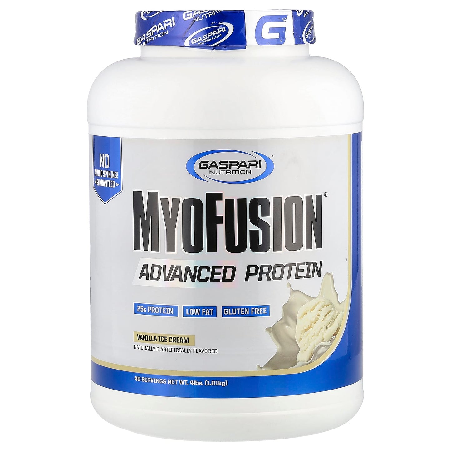 Gaspari Nutrition - MyoFusion Advanced Protein, Vanilla Ice Cream, 4 lbs - Image 1