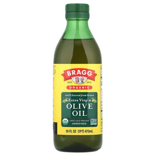Bragg Greek Organic Extra Virgin Olive Oil, 16 fl oz - Image 1