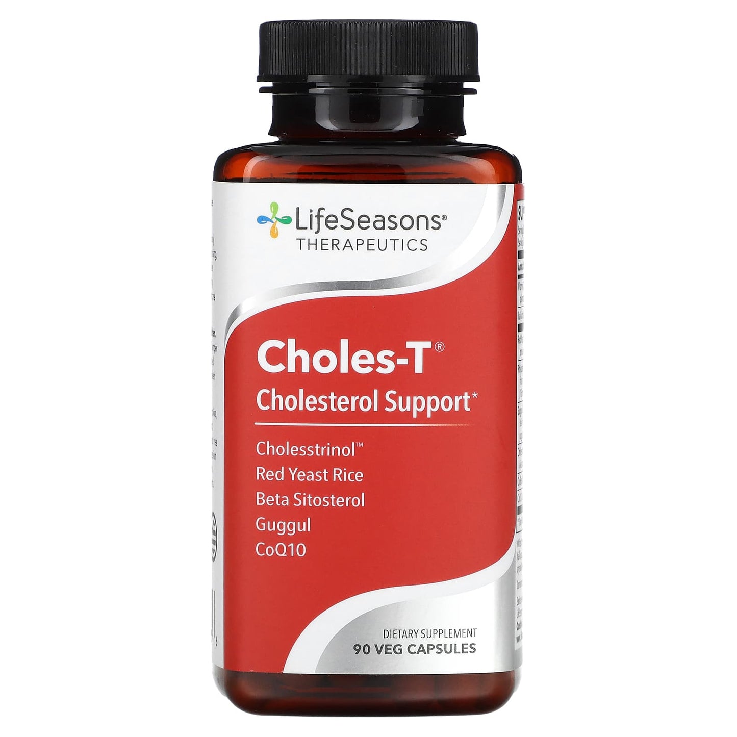 LifeSeasons, Choles-T, Cholesterol Support, 90 Veg Capsules - Image 1