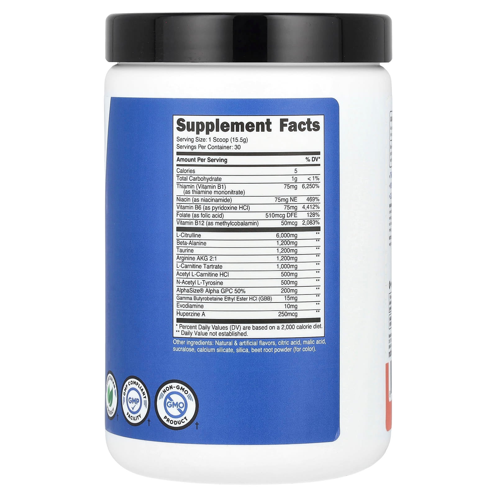 Nutricost, Performance, Pre-SF, Stimulant-Free Pre-Workout Complex, Pink Lemonade, 1 lb (465 g) - Image 2