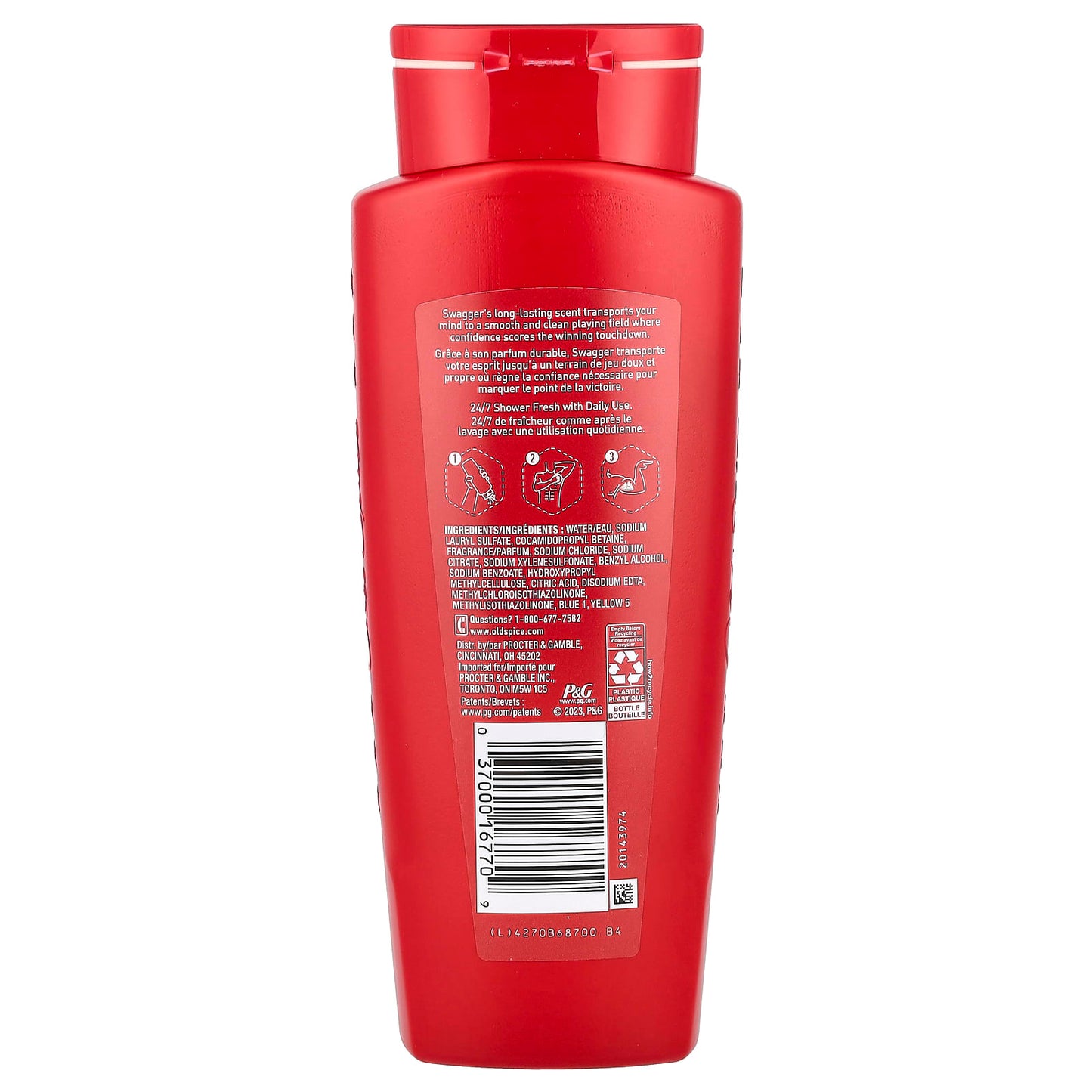 Old Spice, Swagger Body Wash, Cedarwood, 16 fl oz (473 ml) - Image 2
