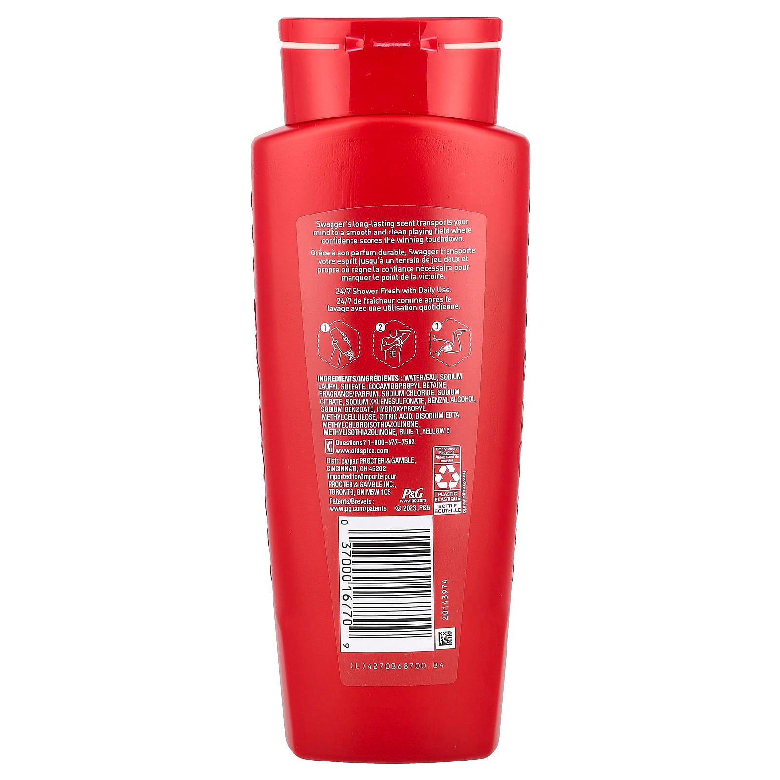 Old Spice, Swagger Body Wash, Cedarwood, 16 fl oz (473 ml) - Image 2