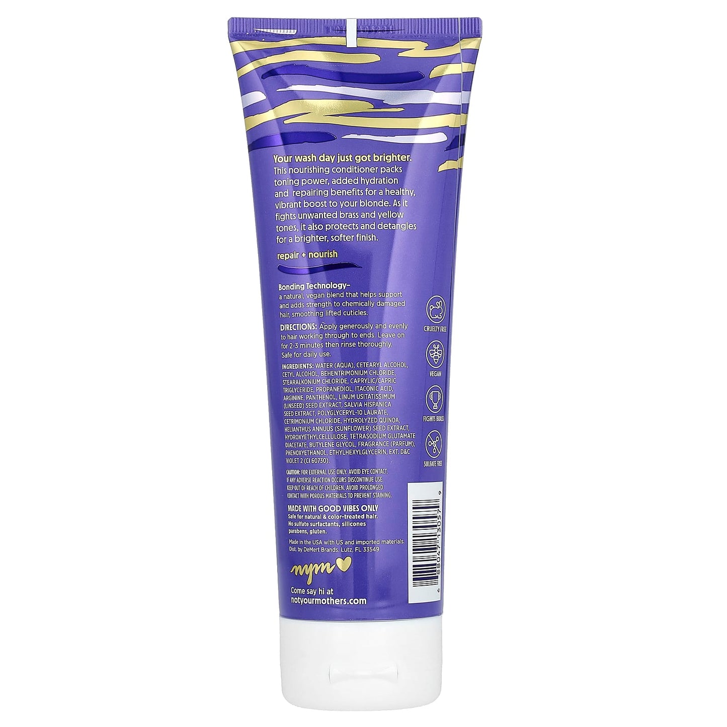 Not Your Mother's, Blonde Moment, Tone & Repair Purple Conditioner, For Blonde, Highlighted & Silver Hair, 8 fl oz (237 ml) - Image 2