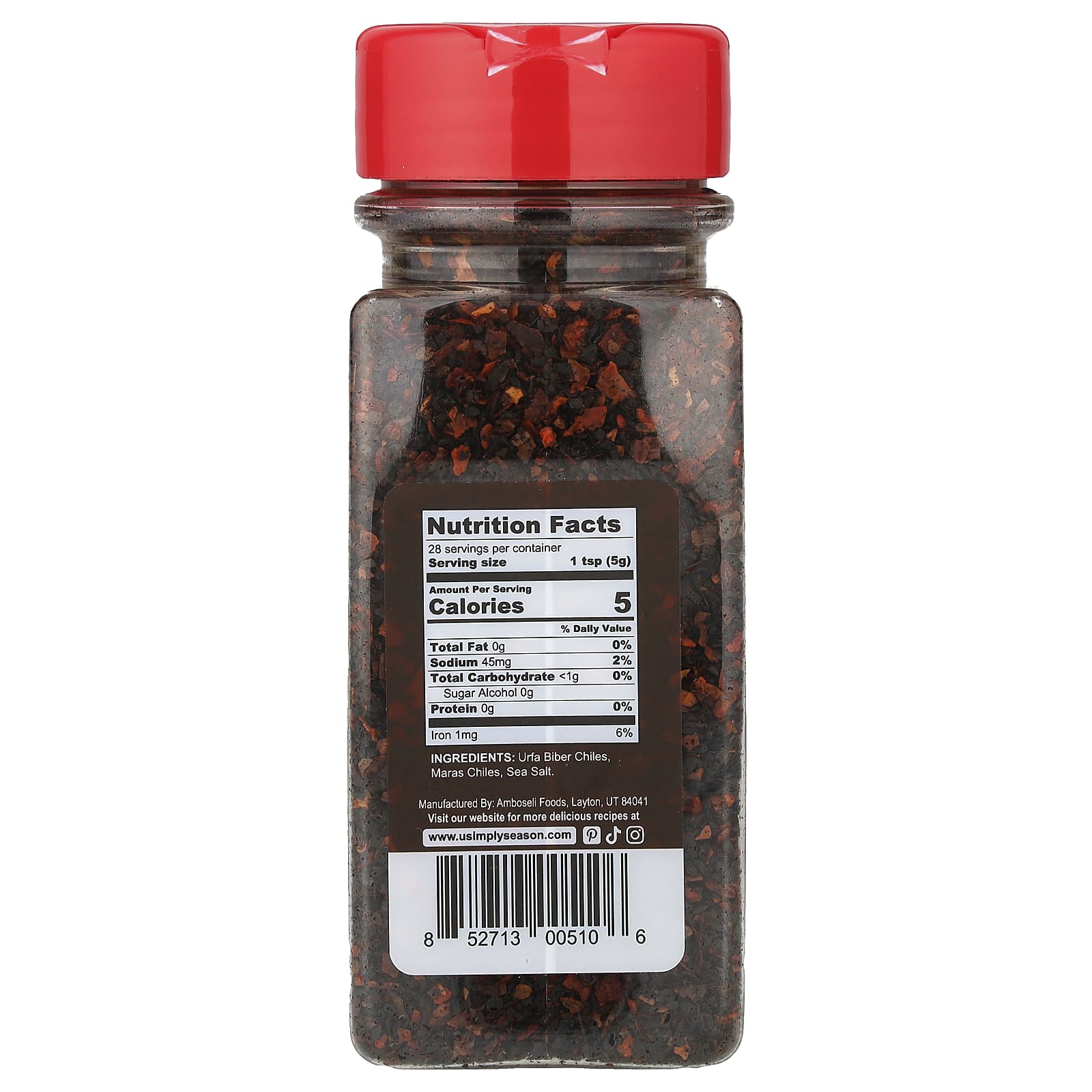 USimplySeason, Artisan Pepper Blend, Urfa Marash, 5 oz (141 g)
