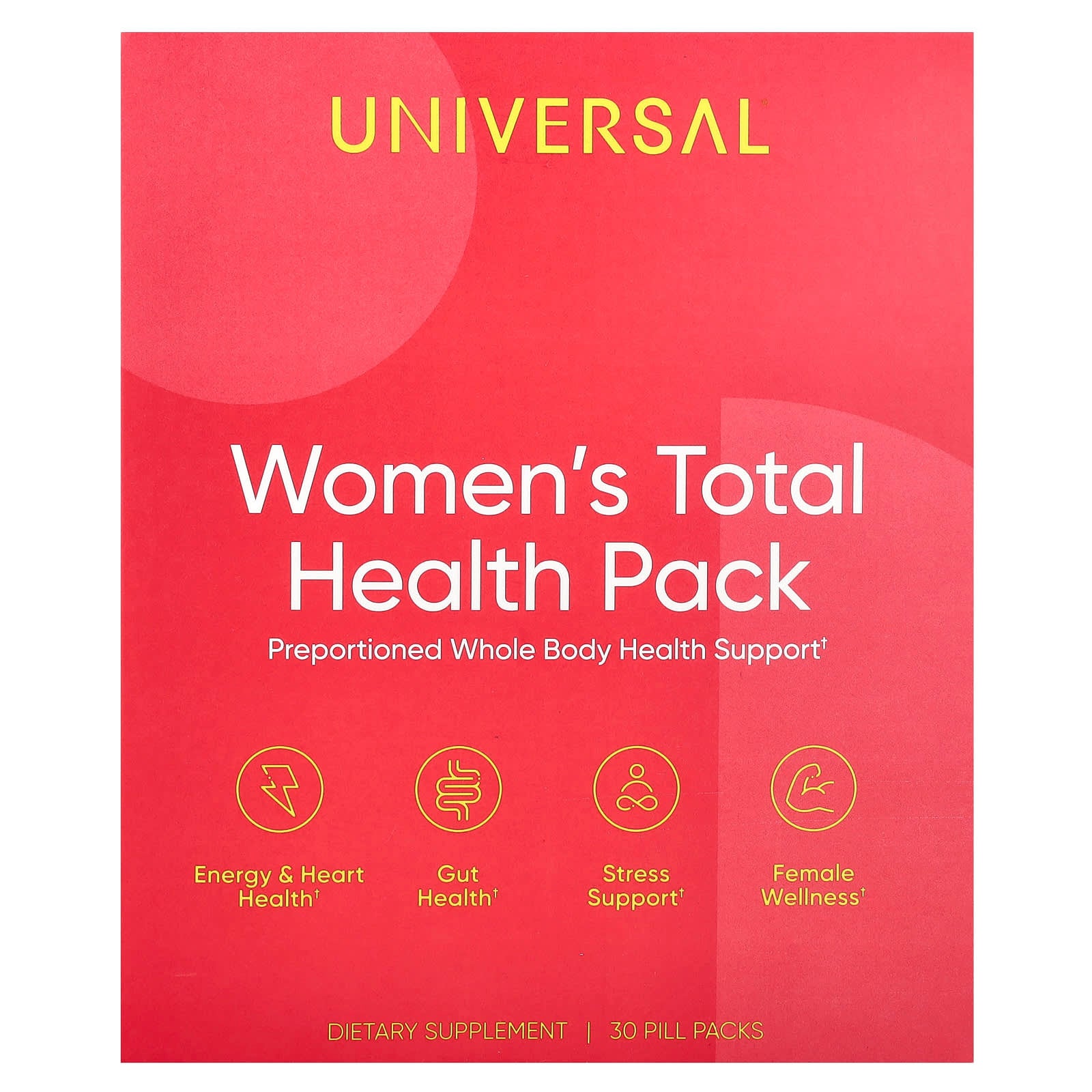 Universal U, Women's Total Health Pack, 30 Pill Packs - Image 1