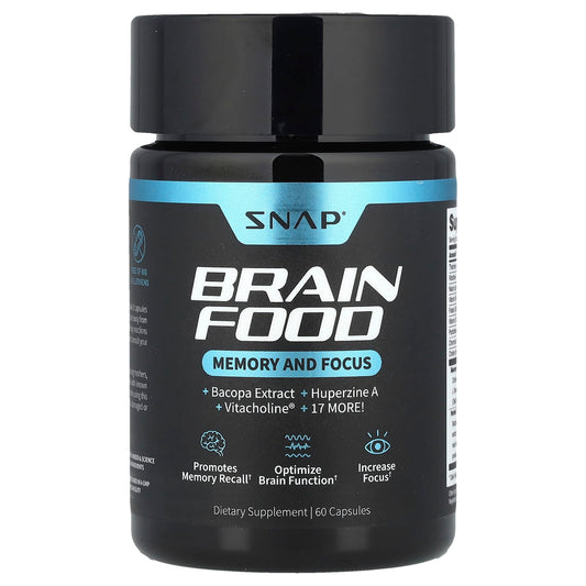 Snap Supplements, Brain Food, 60 Capsules - Image 1