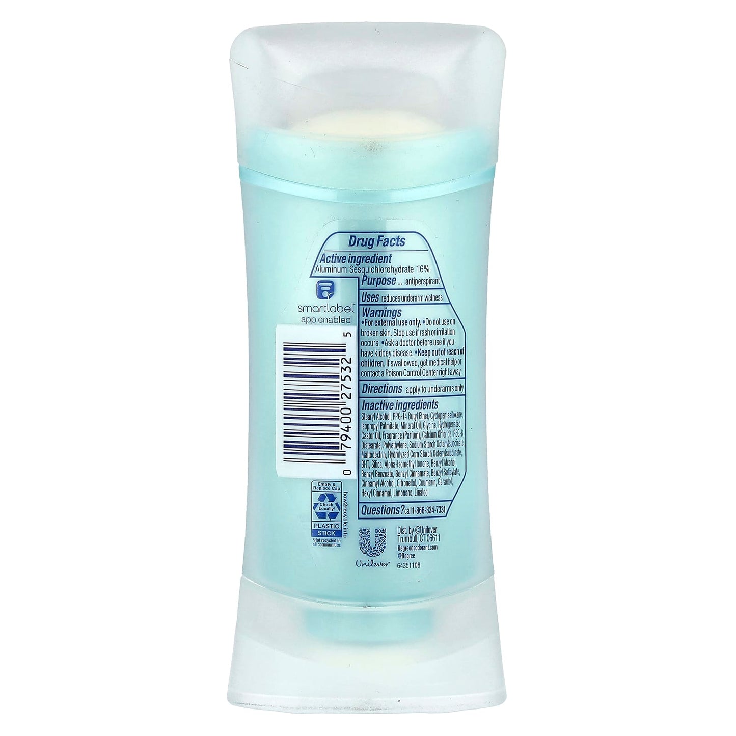 Degree Advanced 72H Body Heat Activated Antiperspirant Deodorant, 2.6 oz - Image 2