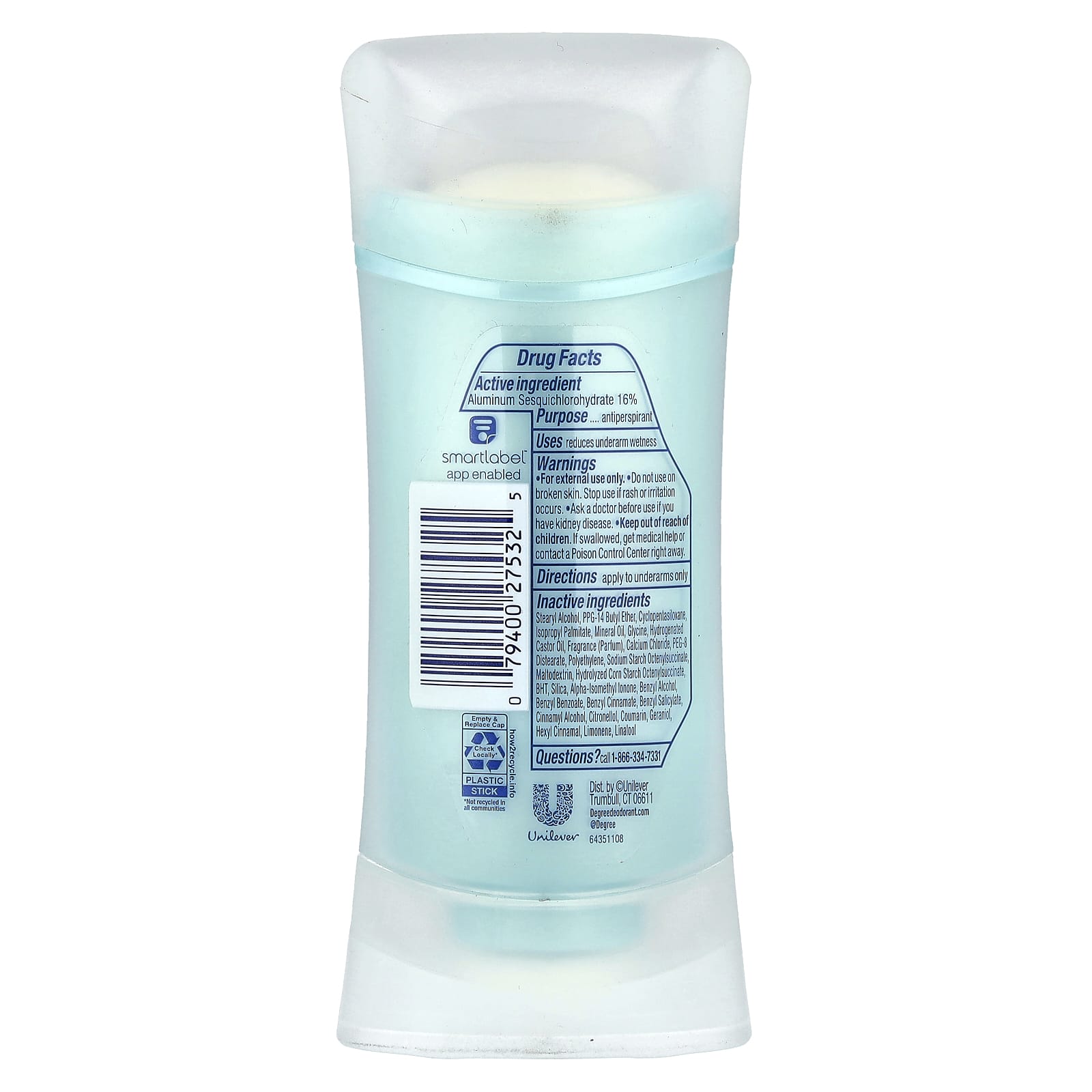 Degree Advanced 72H Body Heat Activated Antiperspirant Deodorant, 2.6 oz - Image 2