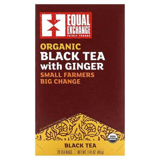 Organic Black Tea with Ginger | Fair Trade & USDA Organic - Image 1