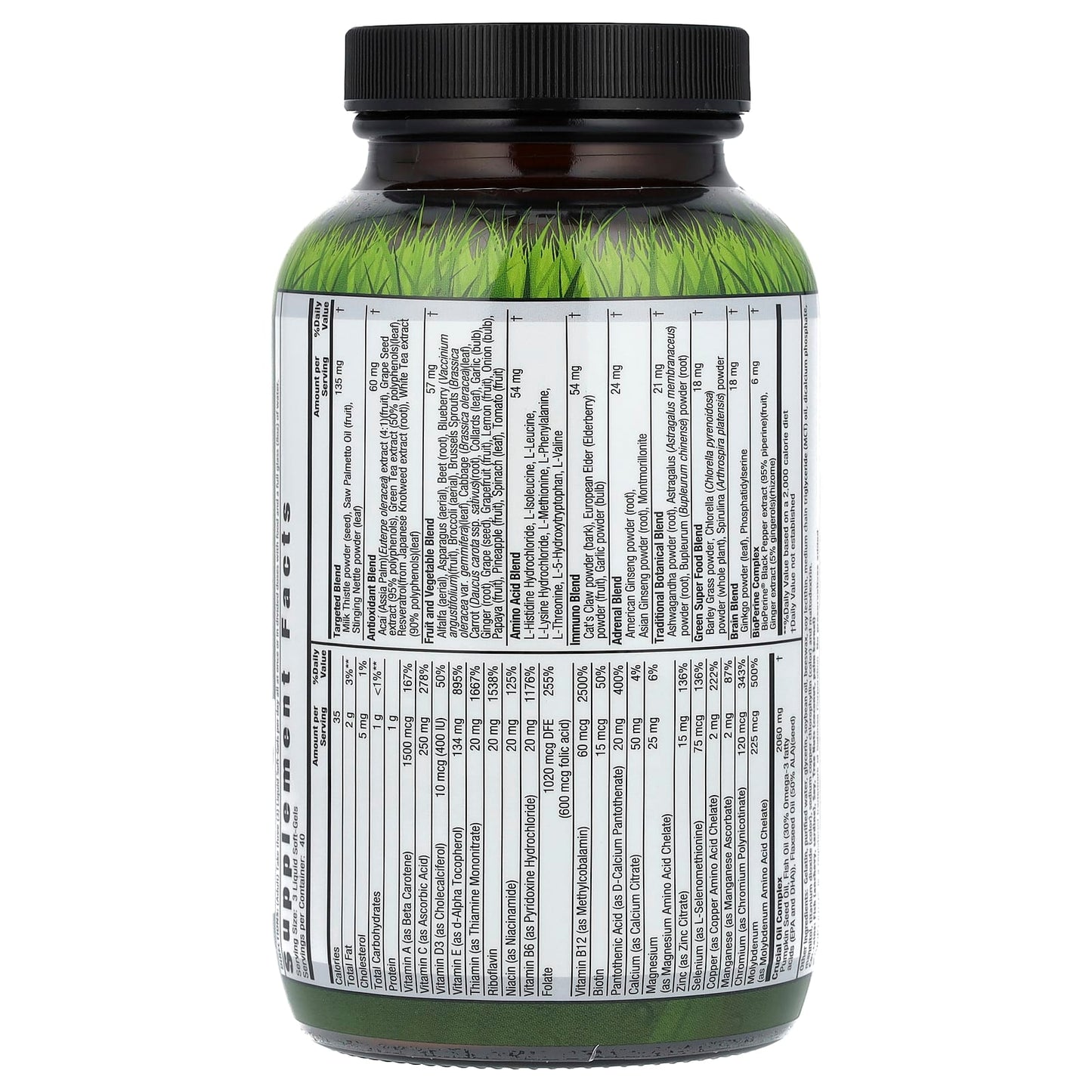 Irwin Naturals, Men's Living Green Liquid-Gel Multi®, 120 Liquid Soft-Gels