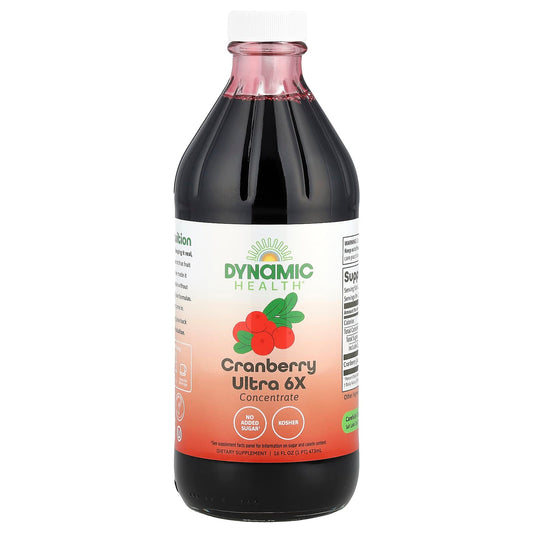 Cranberry Ultra 6X Concentrate | 16 fl oz | No Added Sugar | Dynamic Health - Image 1