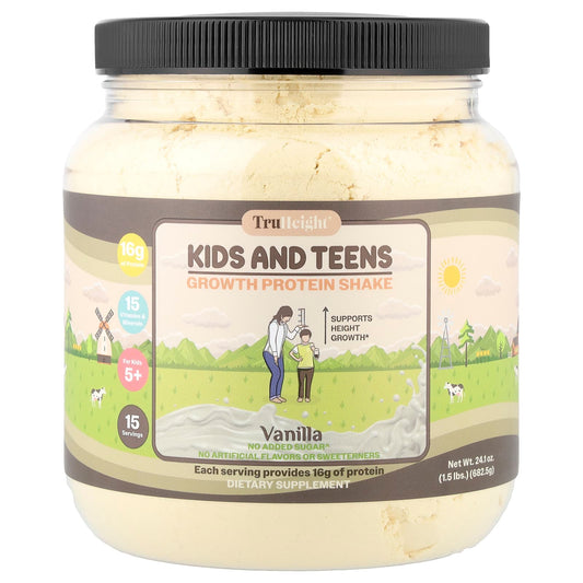 TruHeight, Growth Protein Shake, For Kids 5+, Vanilla, 1.5 lbs (682.5 g) - Image 1