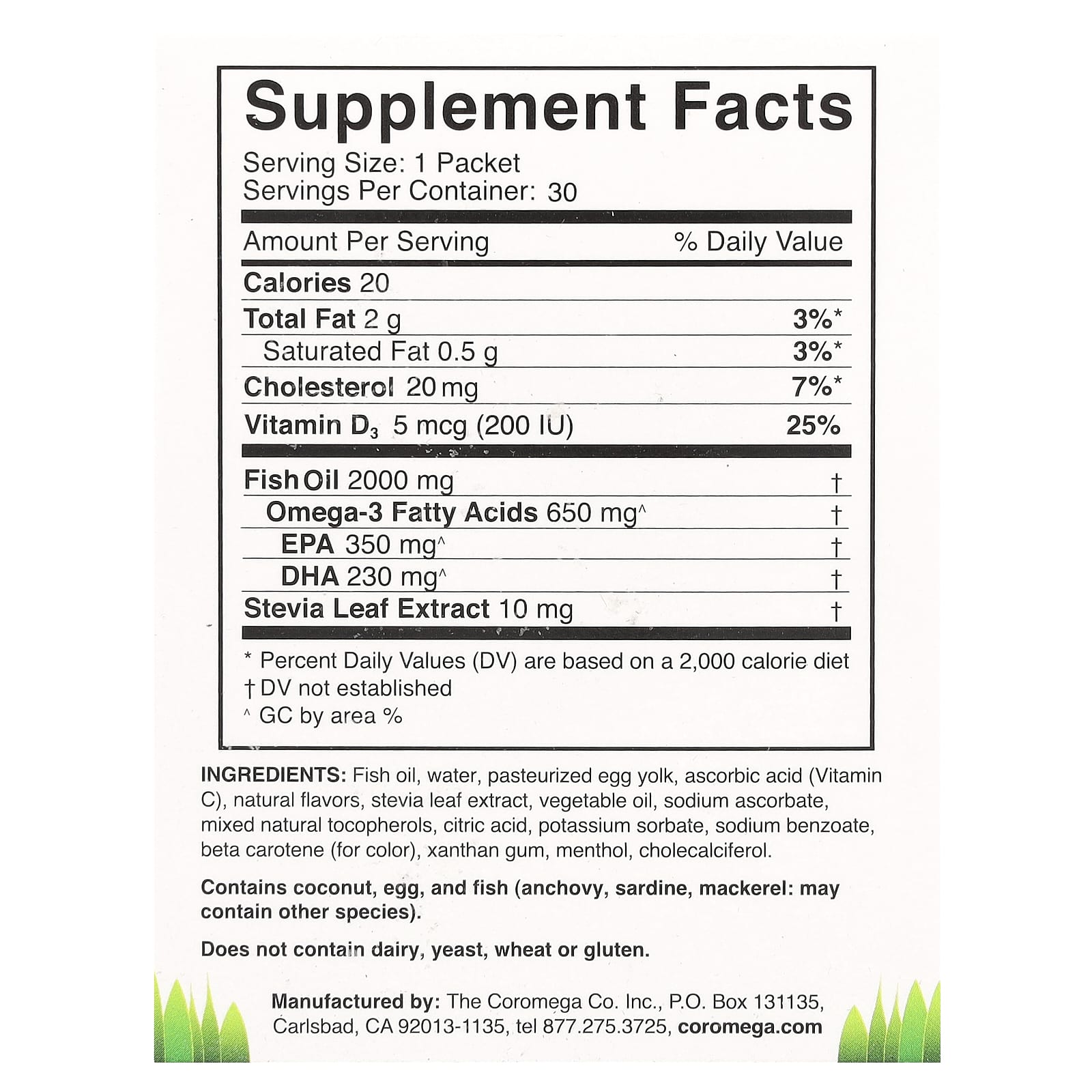 Kids' Omega-3 Supplements by Coromega – Tropical Orange + Vitamin D - Image 2
