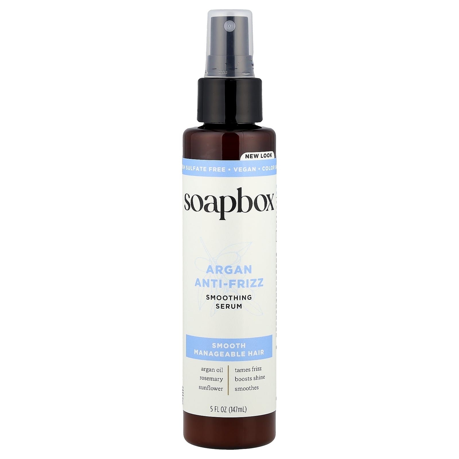 Soapbox, Smoothing Serum, Argan Anti Frizz,  5 fl oz (147 ml) - Image 1