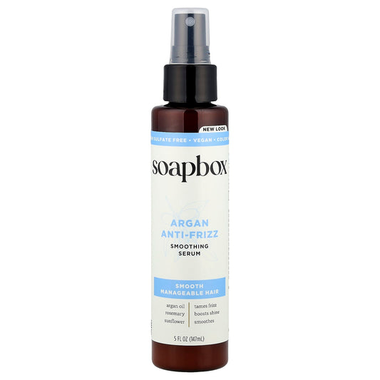 Soapbox, Smoothing Serum, Argan Anti Frizz,  5 fl oz (147 ml) - Image 1