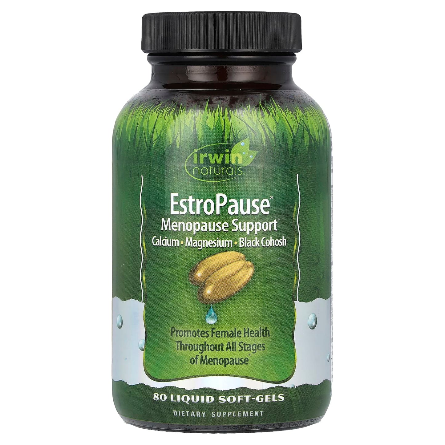 Irwin Naturals EstroPause Menopause Support for Women, Liquid Soft-Gels - Image 1