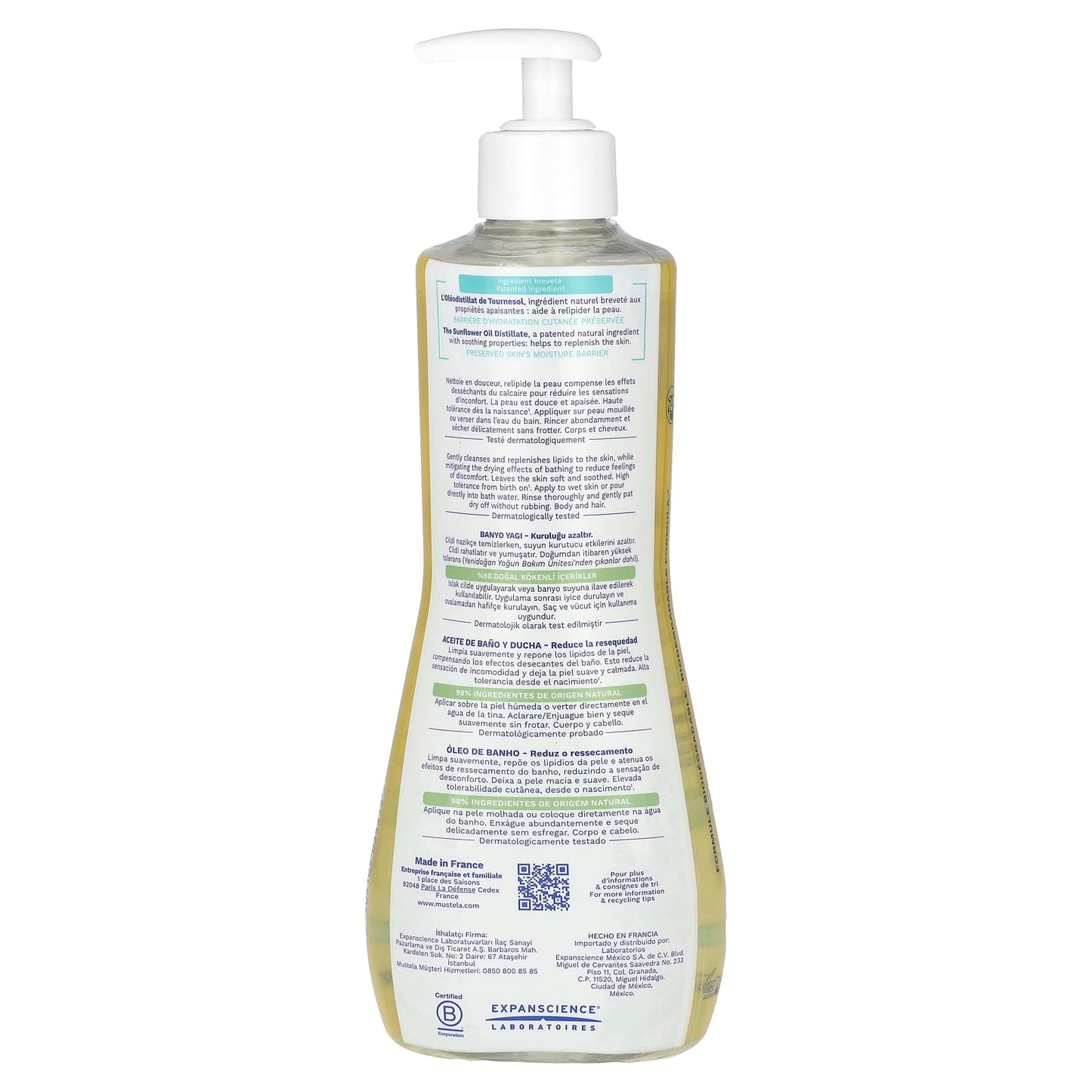 Mustela, Stelatopia Cleansing Oil, Fragrance Free, 16.9 fl oz (500 ml) - Image 2
