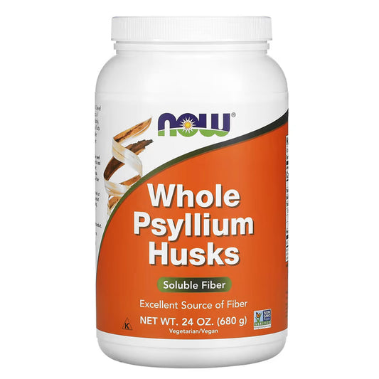NOW Foods, Whole Psyllium Husks, 24 oz (680 g) - Image 1