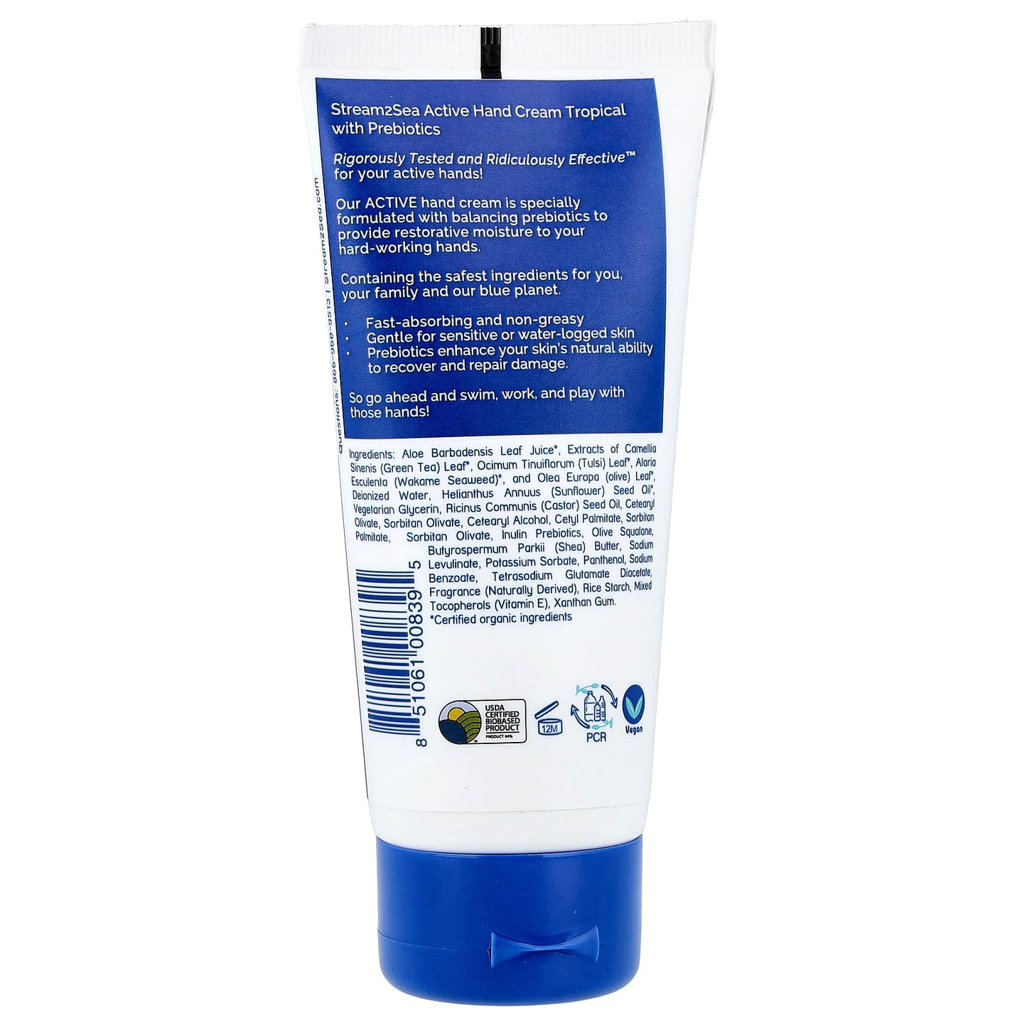 Stream2Sea, Active Hand Cream, Tropical, 3 fl oz (90 ml) - Image 2