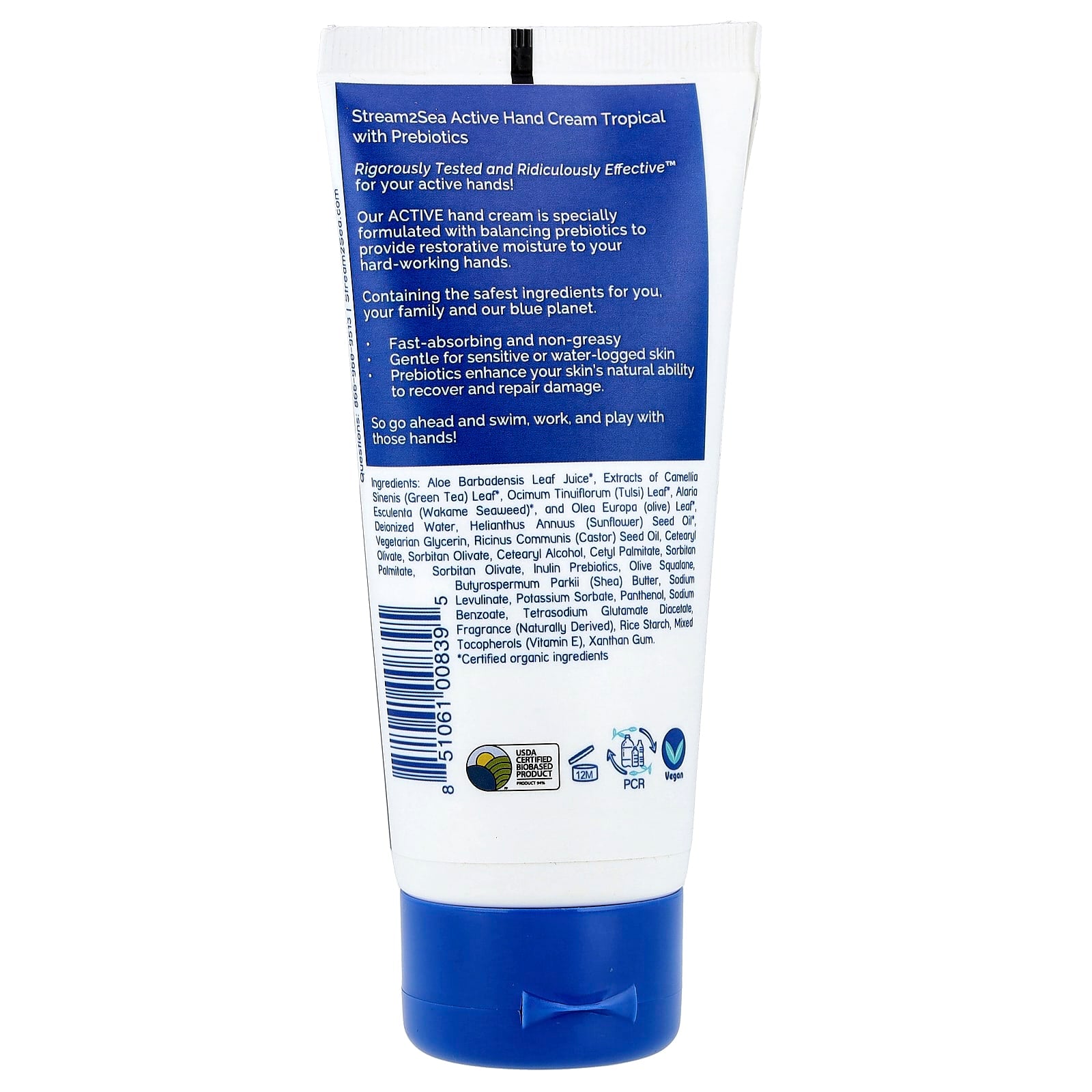 Stream2Sea, Active Hand Cream, Tropical, 3 fl oz (90 ml) - Image 2