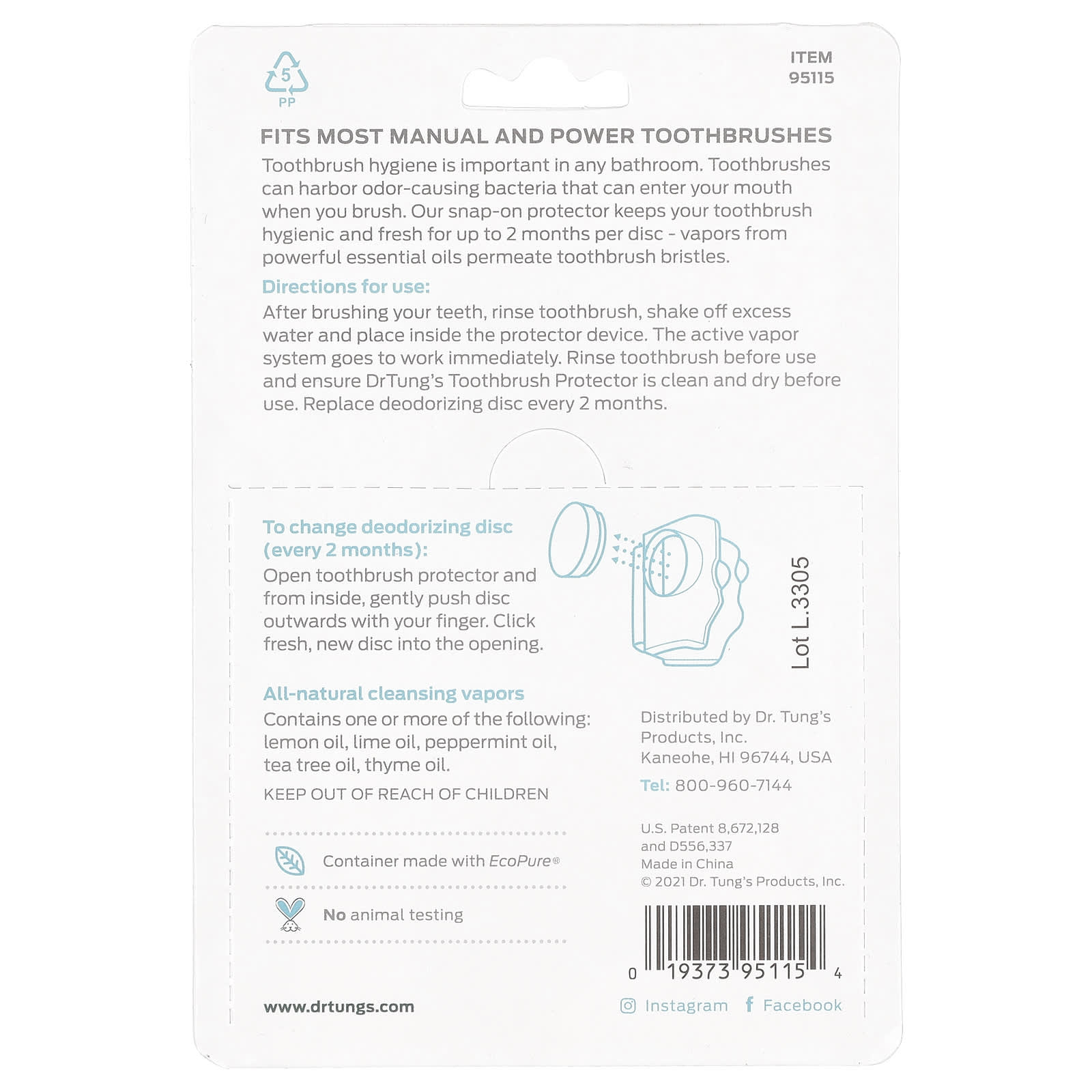 Fresh Breath for 2 Months with Dr. Tung's Toothbrush Protectors - Image 2