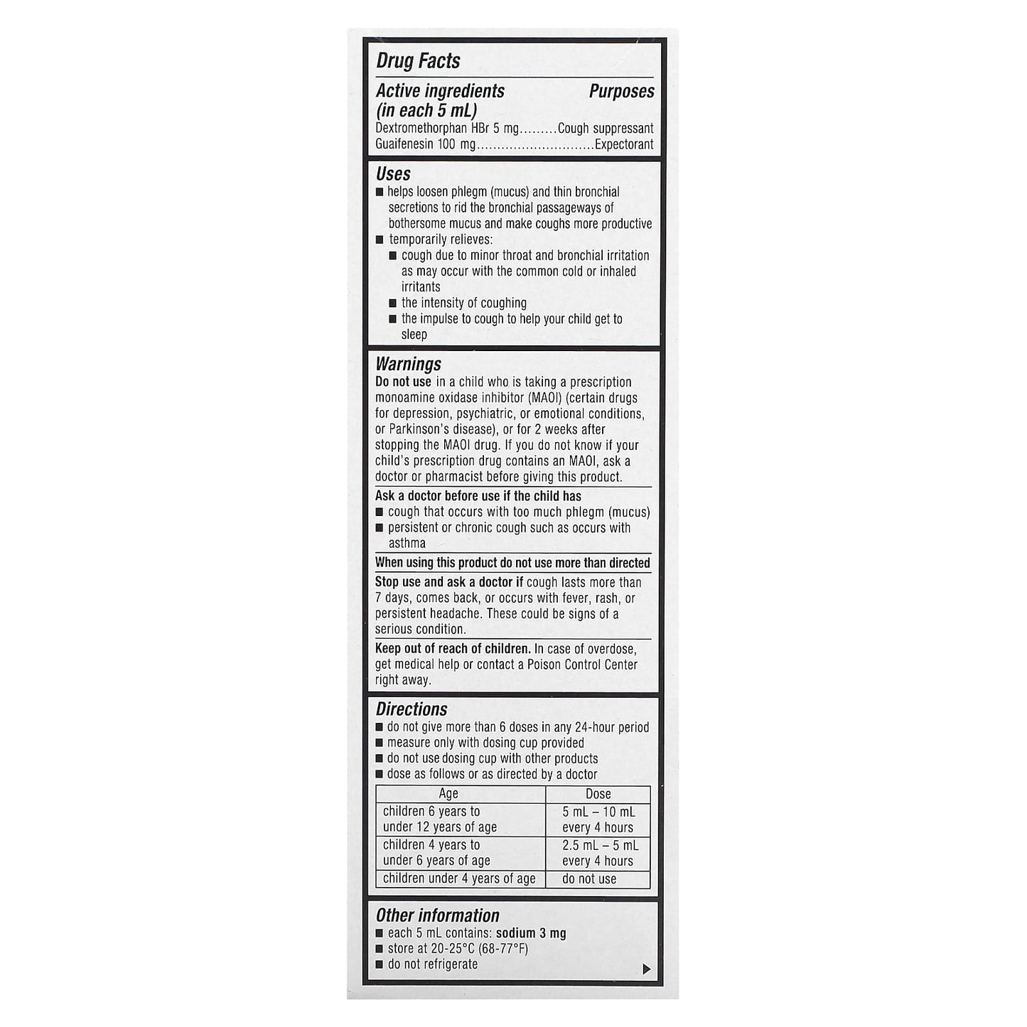 Mucinex, Children's, Cough, Ages 4+ Yrs, Cherry, 4 fl oz (118 ml) - Image 2