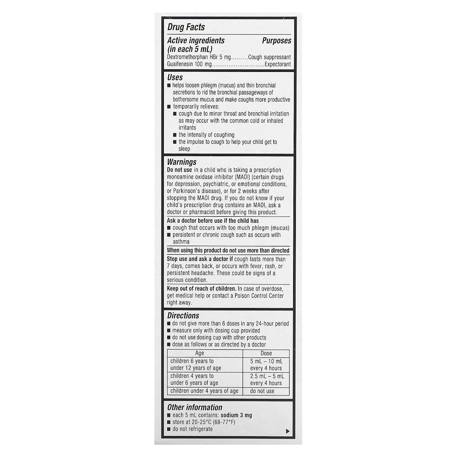 Mucinex, Children's, Cough, Ages 4+ Yrs, Cherry, 4 fl oz (118 ml) - Image 2