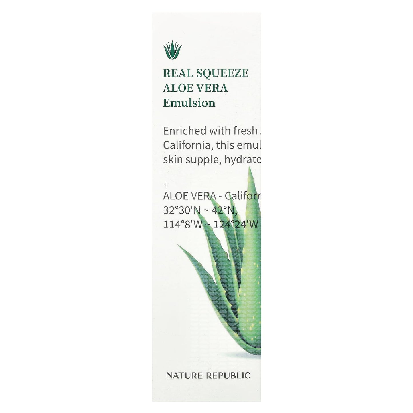 Nature Republic, Real Squeeze Aloe Vera, Emulsion, 4.39 fl oz (130 ml) - Image 2
