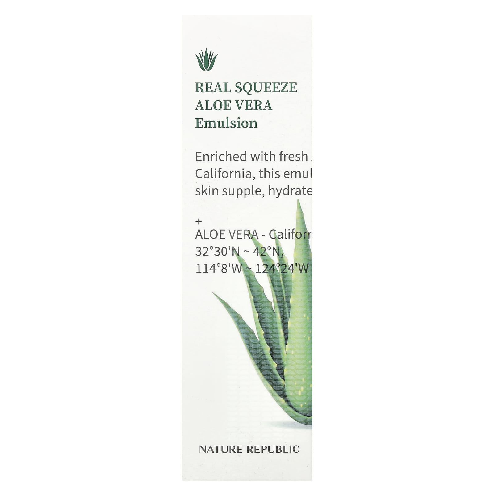 Nature Republic, Real Squeeze Aloe Vera, Emulsion, 4.39 fl oz (130 ml) - Image 2