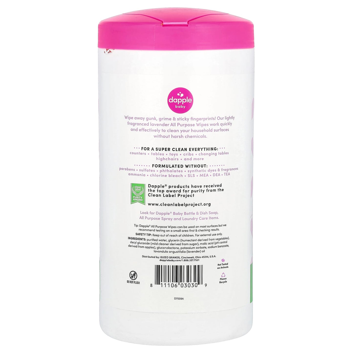 Natural All-Purpose Wipes for Baby & Home by Dapple Baby - Image 2