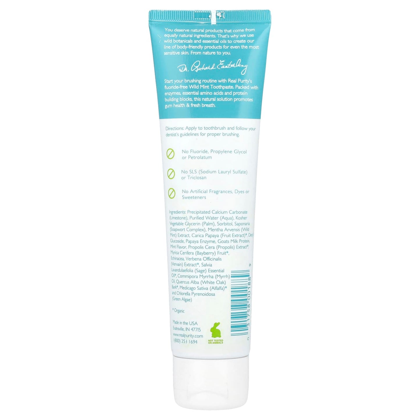 Real Purity, Toothpaste, Wild Mint, 6 oz (177 ml) - Image 2