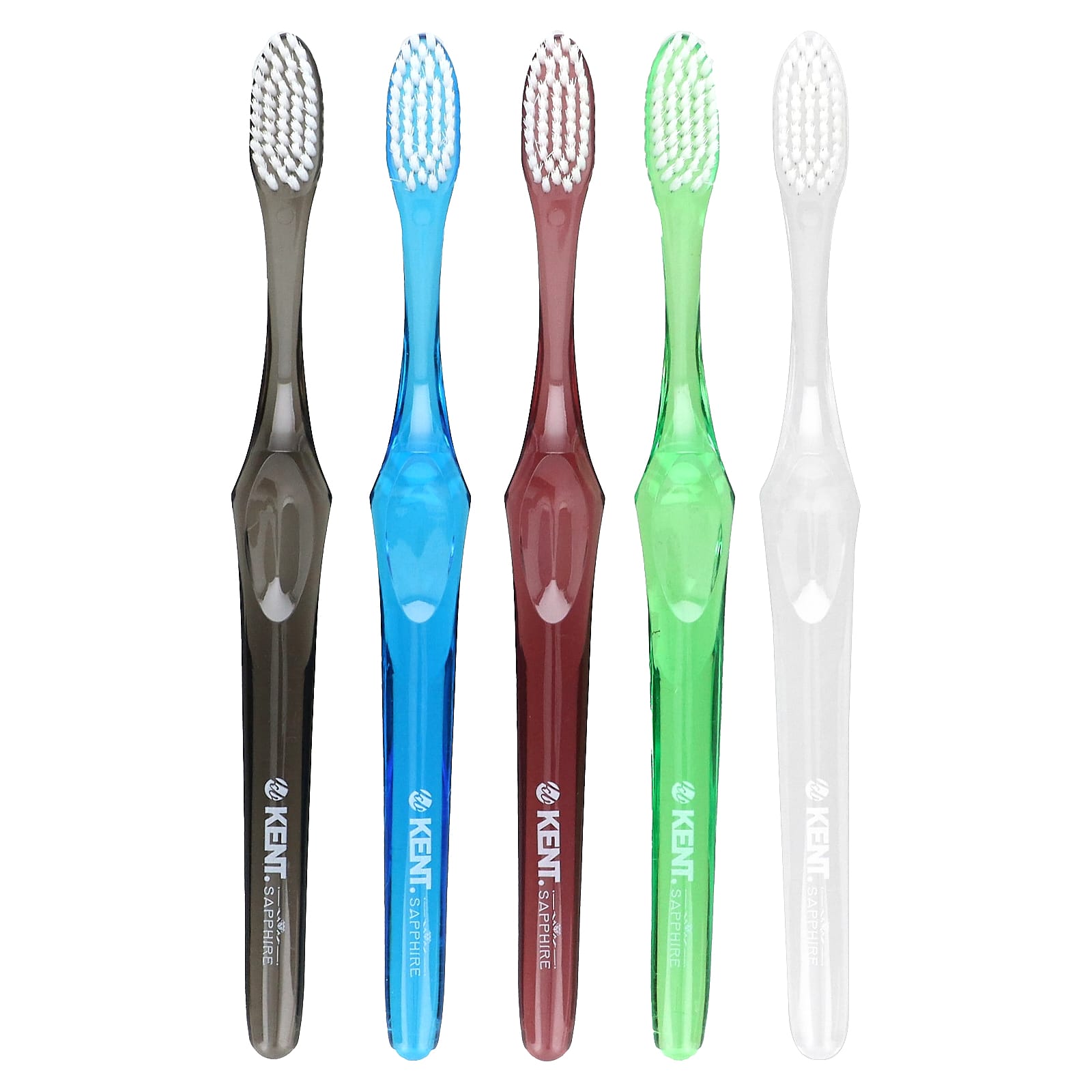 Kent, Ultra Soft Tootbrush, Sapphire, 5 Toothbrushes - Image 2