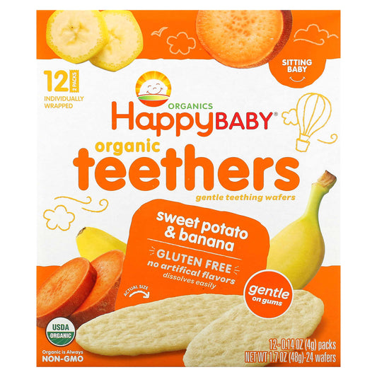Gentle Organic Teething Wafers by Happy Family - Image 1