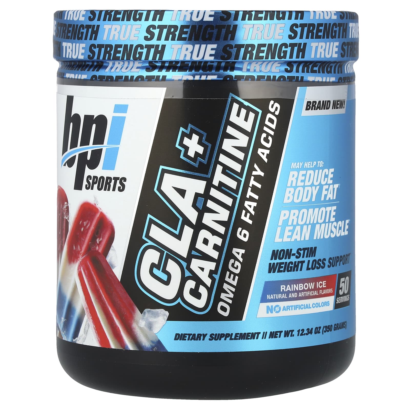 BPI Sports CLA + Carnitine Rainbow Ice Weight Loss Supplement - Image 1