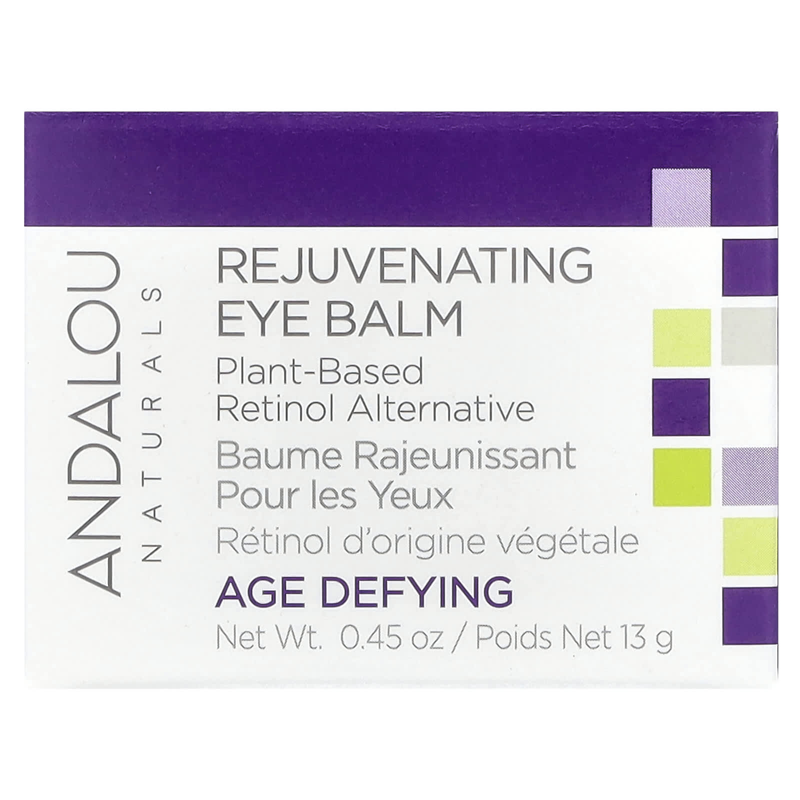 Andalou Naturals Rejuvenating Eye Balm - Plant-Based Retinol Alternative - Image 2