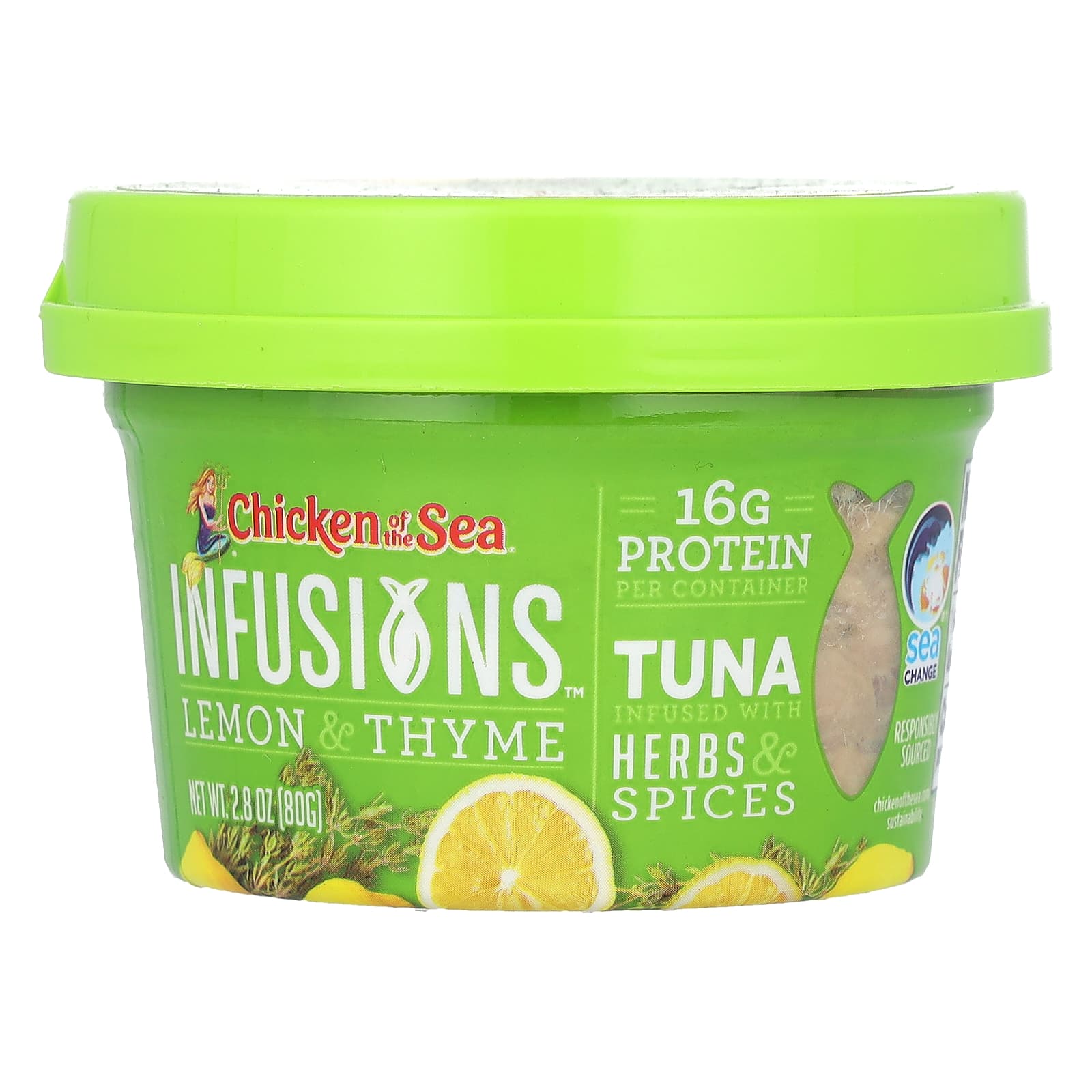 Lemon & Thyme Wild Caught Tuna by Chicken of the Sea, 2.8 oz - Image 1