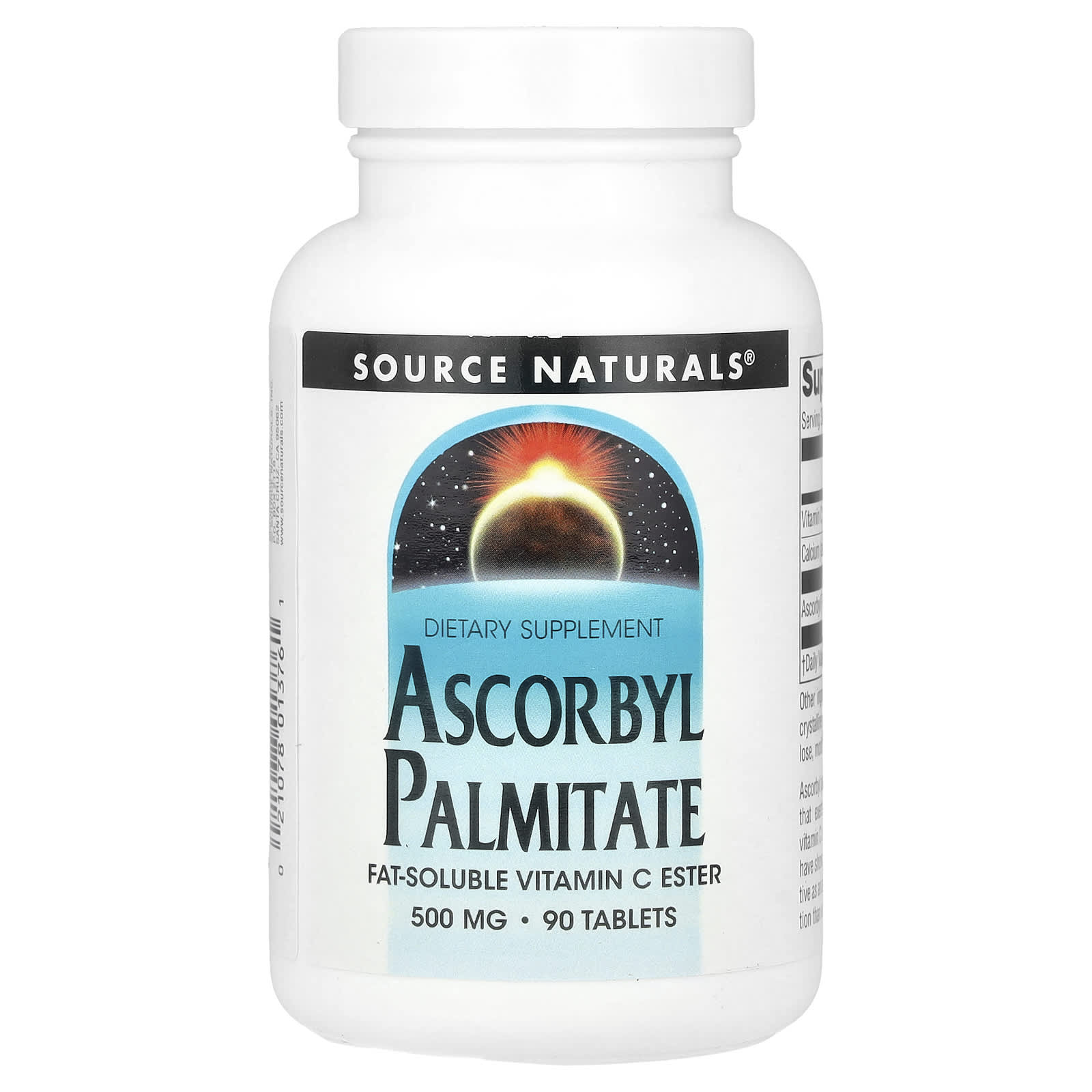 Source Naturals, Ascorbyl Palmitate, 500 mg, 90 Tablets