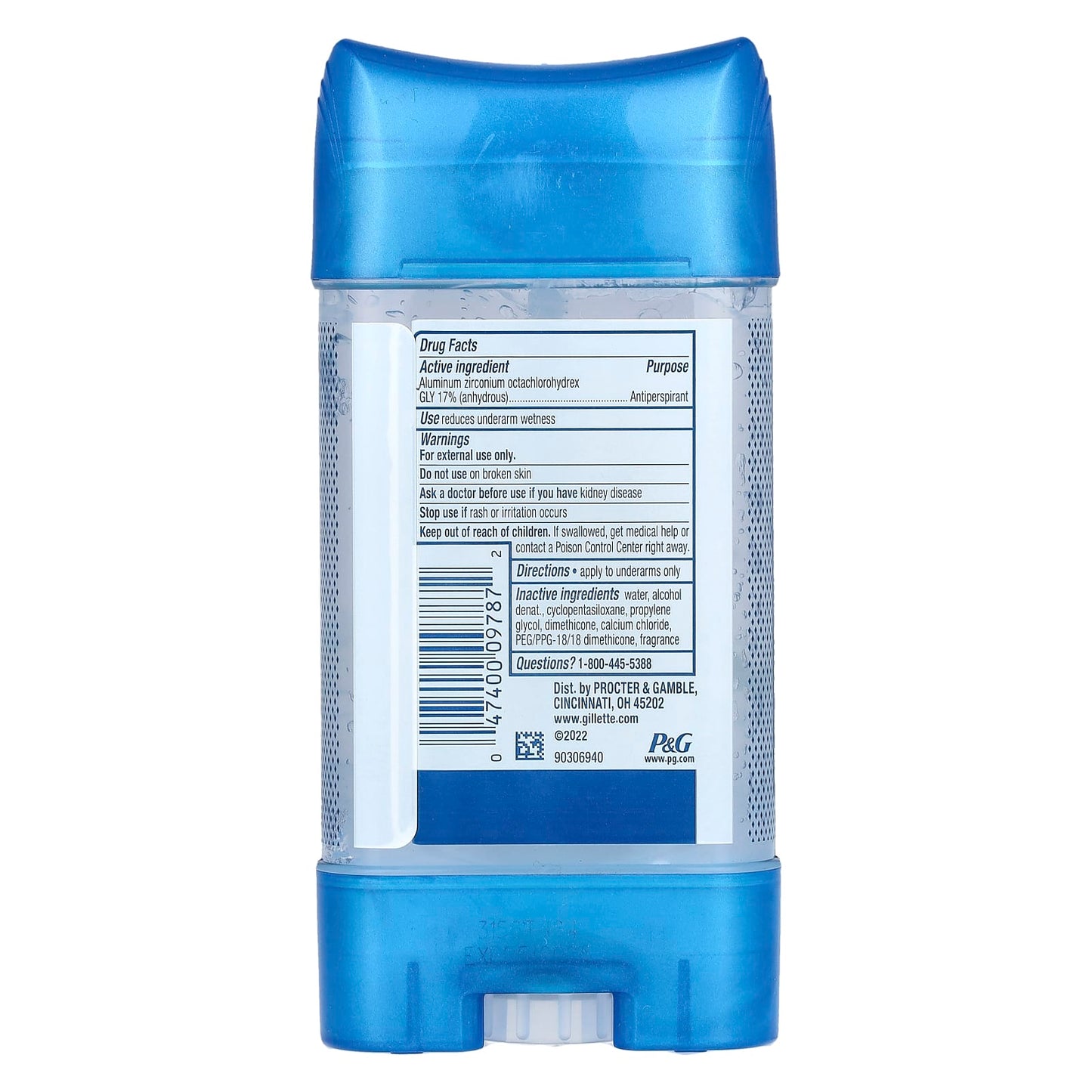 Gillette ClearShield Power Rush Antiperspirant Deodorant, 3.8 oz - Image 2