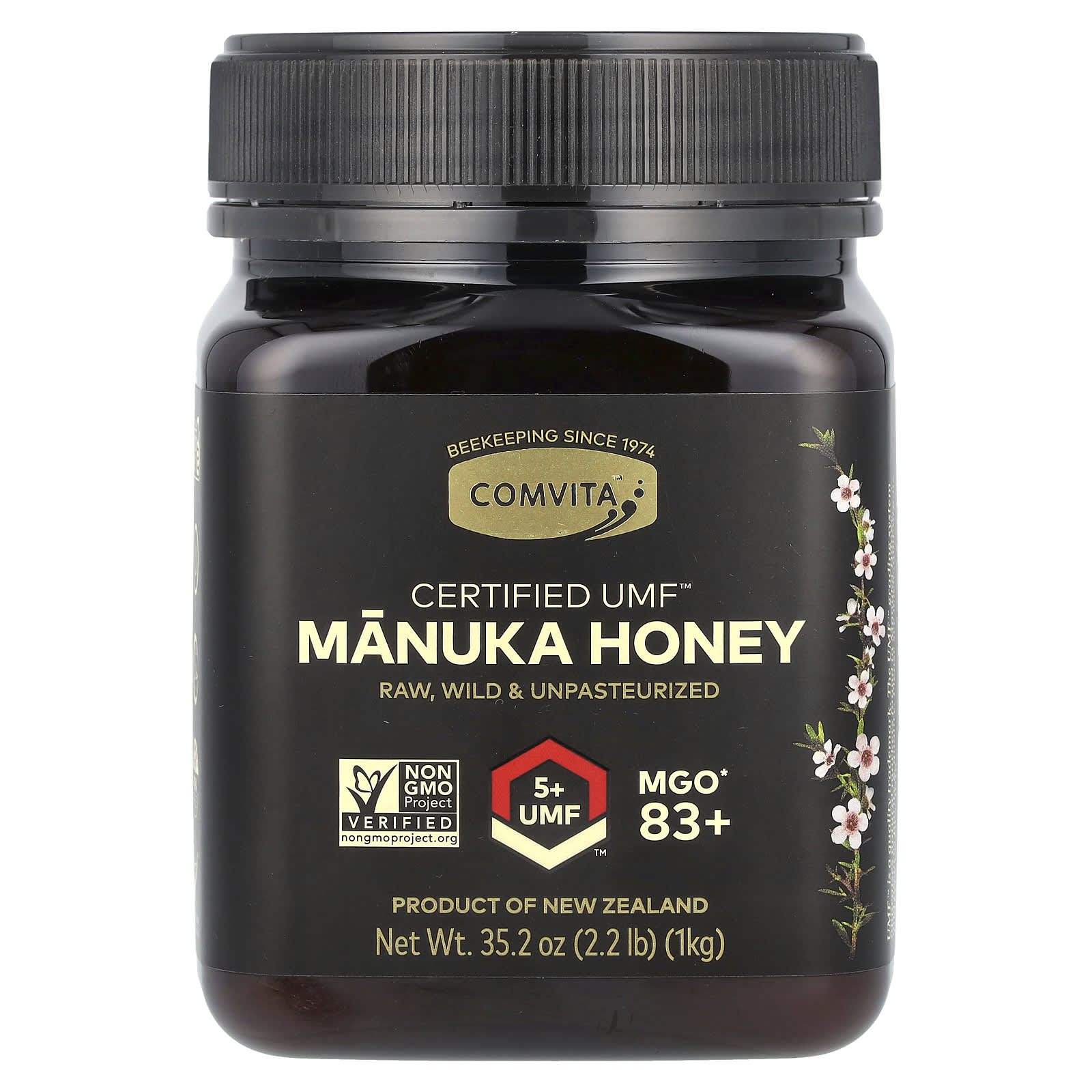 Comvita UMF 5+ Manuka Honey, 35.2 oz (1 kg), Natural Healing Benefits - Image 1