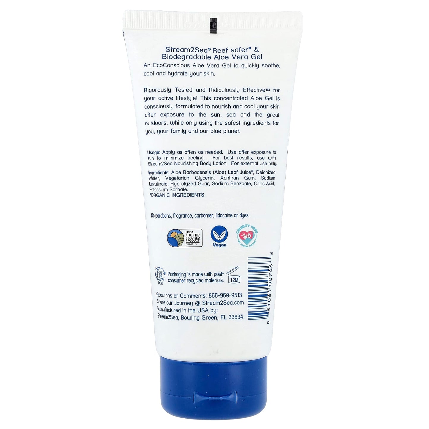 Stream2Sea, After Sun Aloe Vera Gel, Fragrance-Free, 6 fl oz (180 ml) - Image 2
