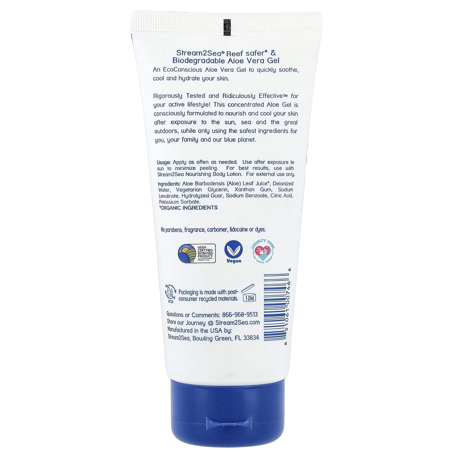 Stream2Sea, After Sun Aloe Vera Gel, Fragrance-Free, 6 fl oz (180 ml) - Image 2