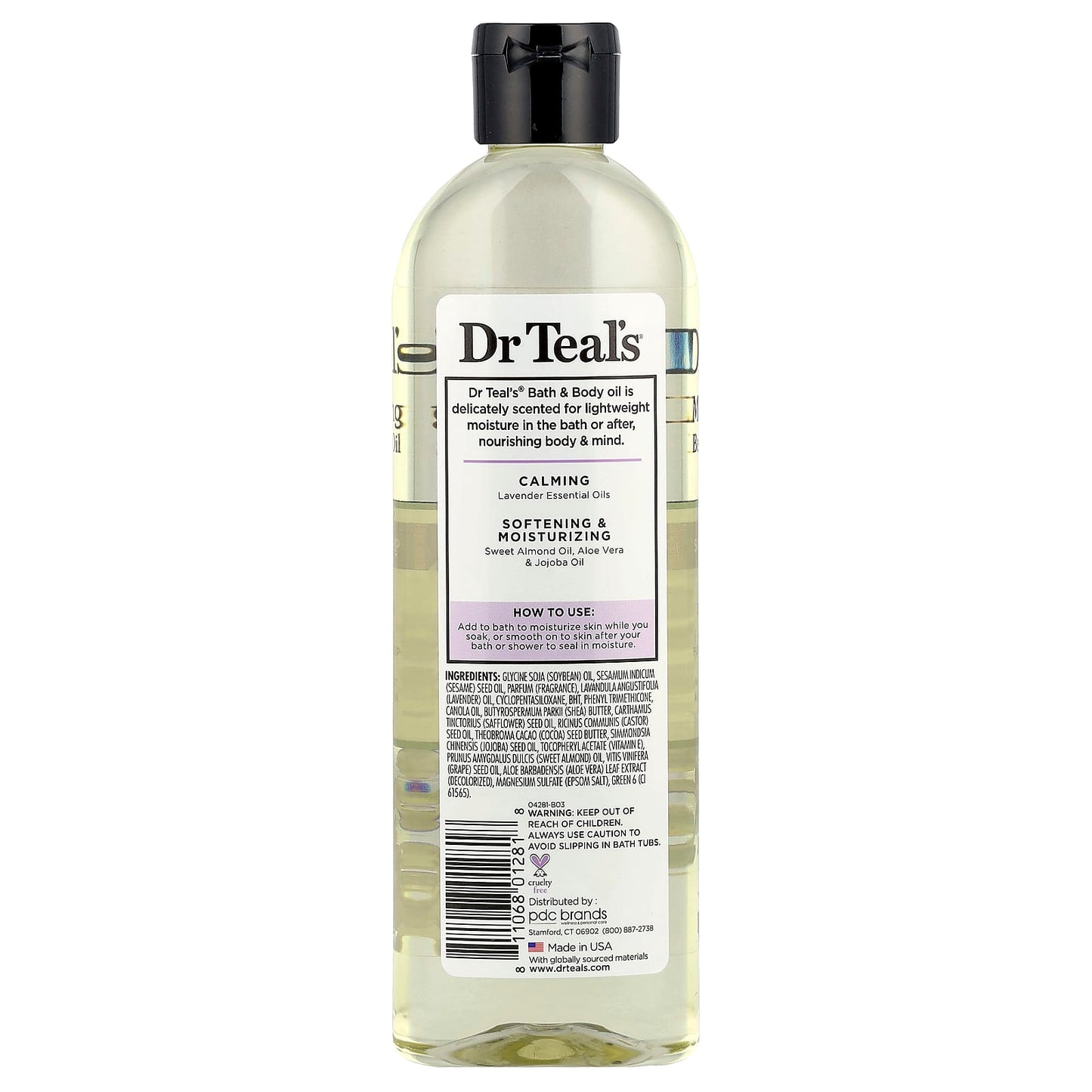 Lavender Relaxation Bath Oil by Dr. Teal's, 8.8 fl oz - Image 2
