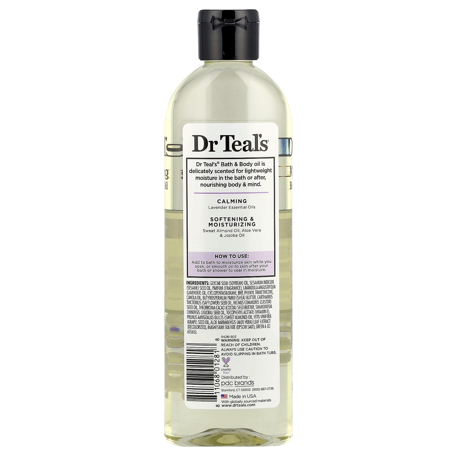 Lavender Relaxation Bath Oil by Dr. Teal's, 8.8 fl oz - Image 2
