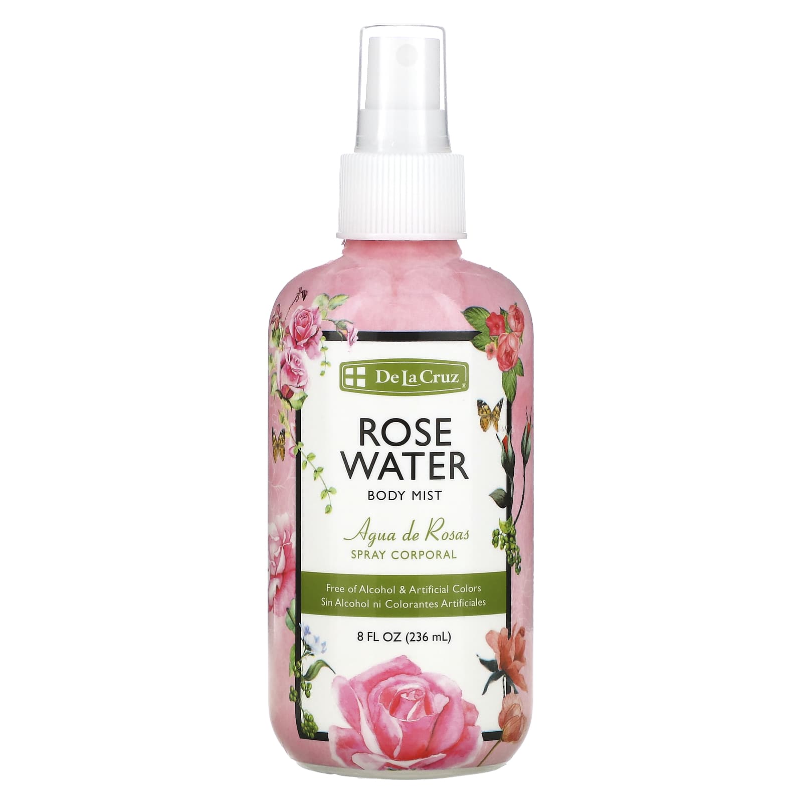 Luxurious Rose Water Body Mist by De La Cruz - 8 fl oz (236 ml) - Image 1