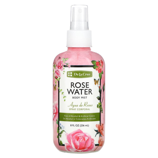 Luxurious Rose Water Body Mist by De La Cruz - 8 fl oz (236 ml) - Image 1
