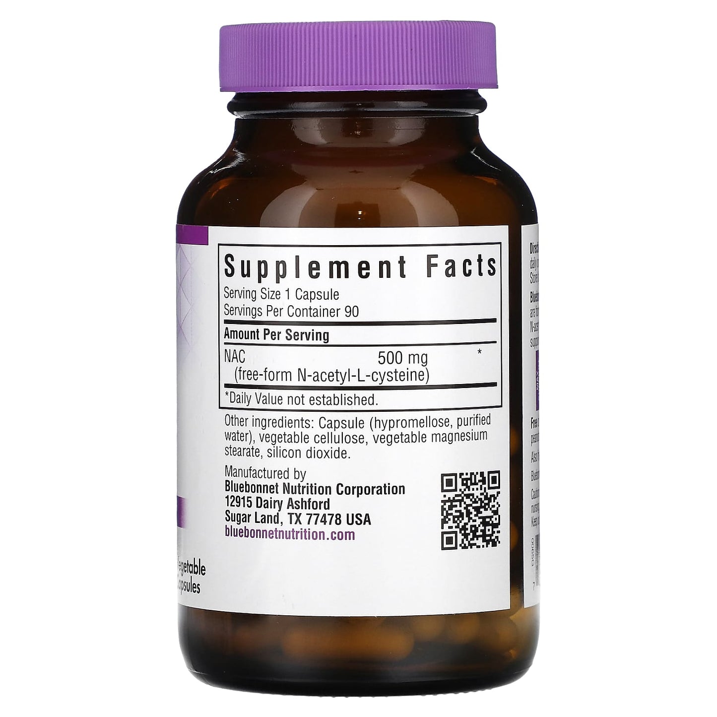 NAC 500mg by Bluebonnet Nutrition - Support Immune Health & Cellular Wellness - Image 2