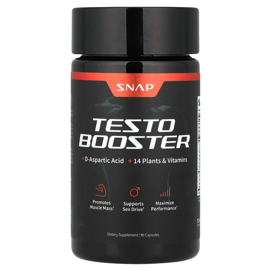 Snap Supplements, Testo Booster, 90 Capsules - Image 1
