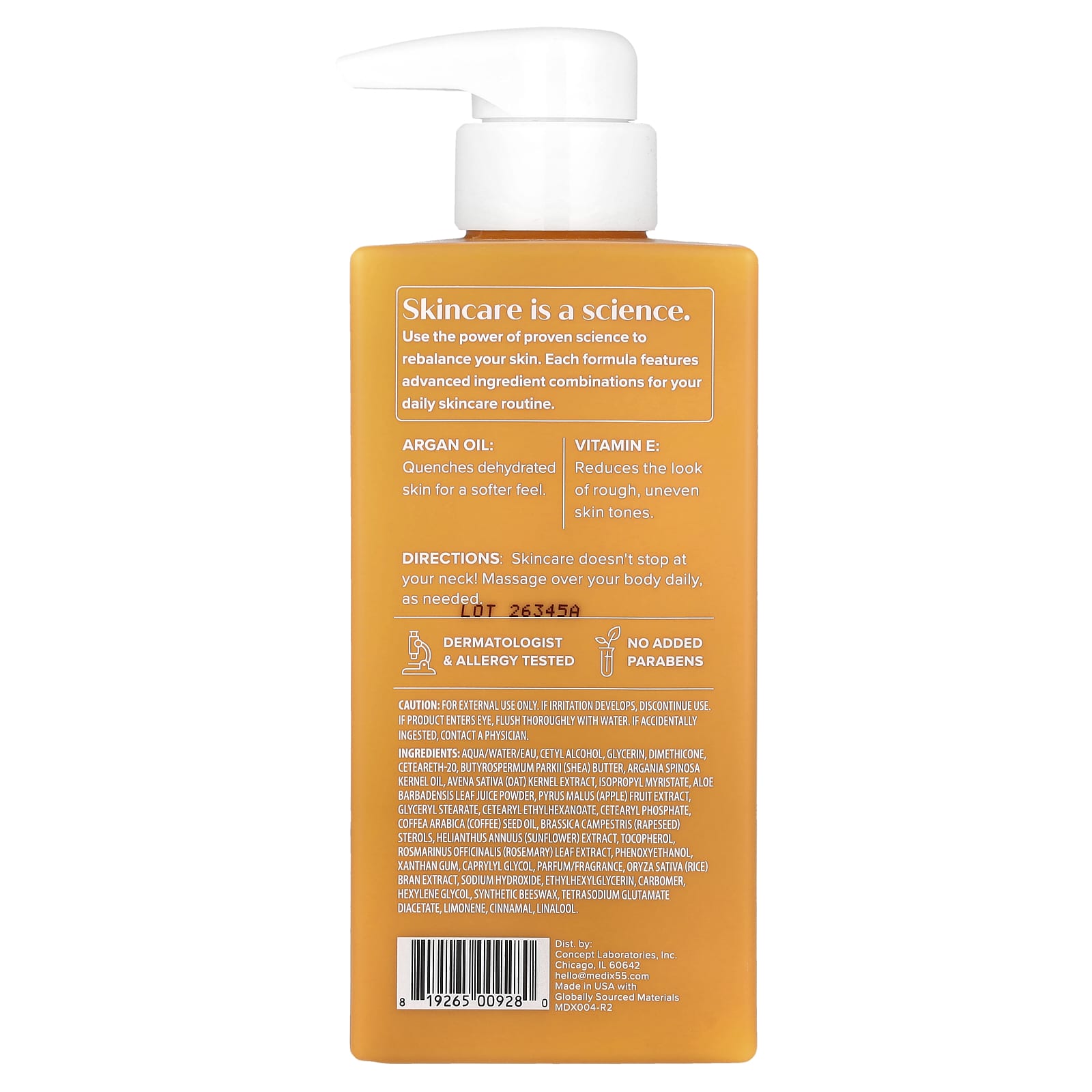Medix 5.5, Body Cream, Argan Oil + Vitamin E, 15 fl oz (444 ml) - Image 2