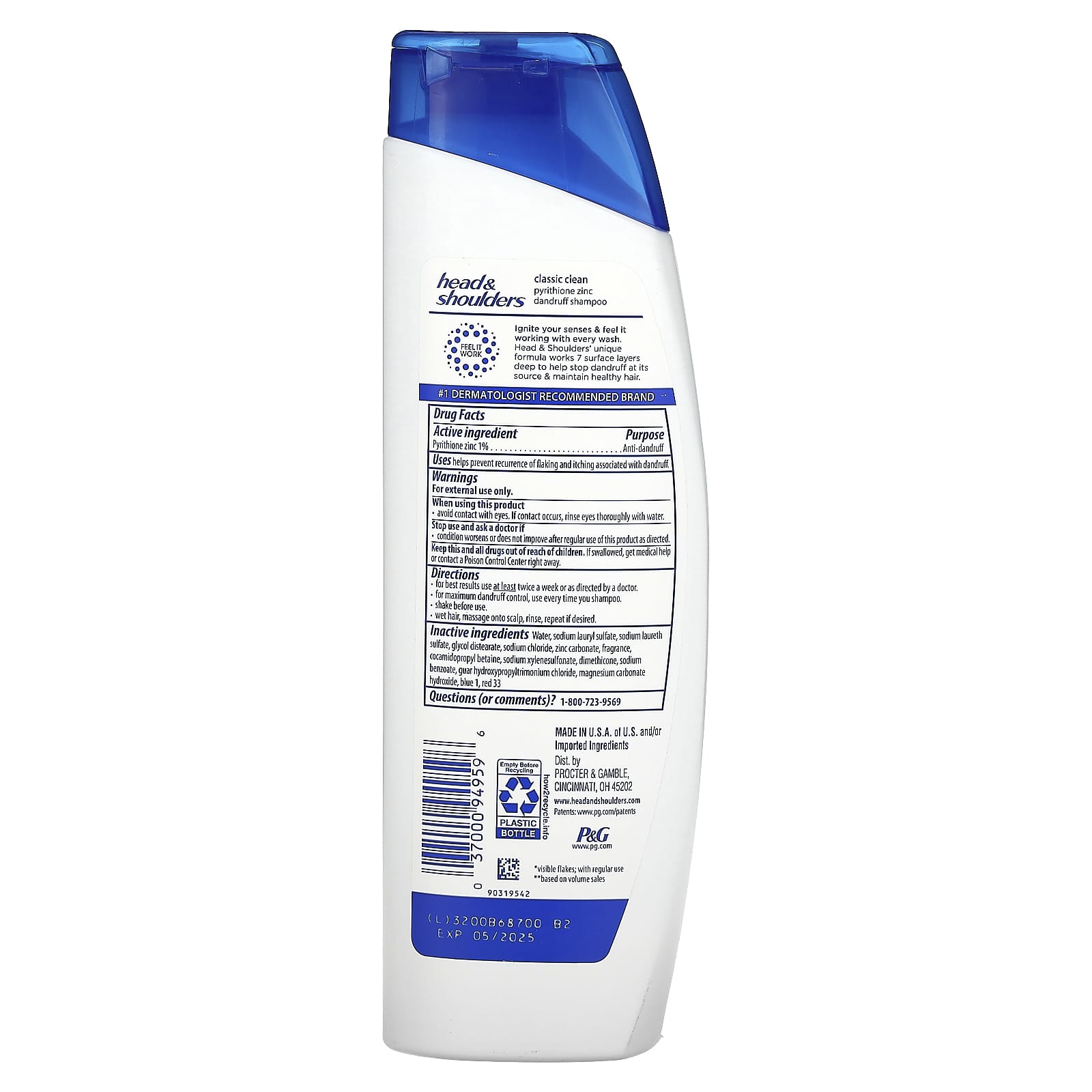 Head & Shoulders Dandruff Shampoo, 8.45 fl oz - Clinically Proven Protection - Image 2