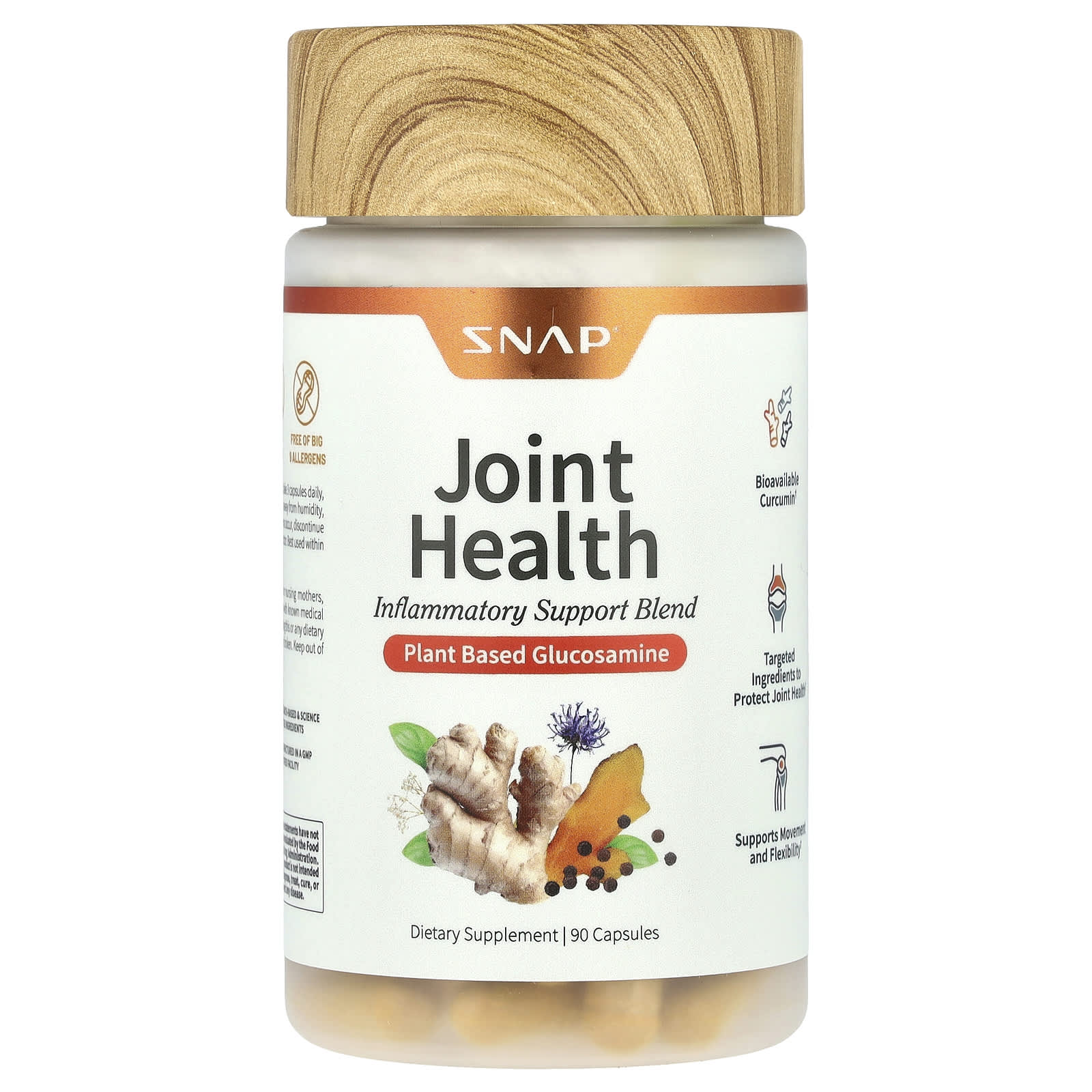 Snap Supplements, Joint Health, 90 Capsules - Image 1